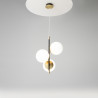 Lampa wisząca szklana czarna 3-punktowa MOD048PL-03G z serii Nostalgia - Lampy Maytoni