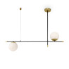 Lampa wisząca szklana czarna 2-punktowa MOD048PL-02G z serii Nostalgia - Lampy Maytoni