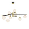 Lampa wisząca szklana czarna 9-punktowa MOD048PL-09G z serii Nostalgia - Lampy Maytoni