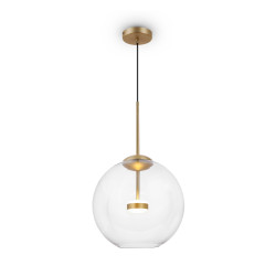 Lampa wisząca szklana złota MOD056PL-L12G3K z serii Cometa - Lampy Maytoni