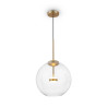 Lampa wisząca szklana złota MOD056PL-L12G3K z serii Cometa - Lampy Maytoni