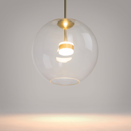 Lampa wisząca szklana złota MOD056PL-L12G3K z serii Cometa - Lampy Maytoni
