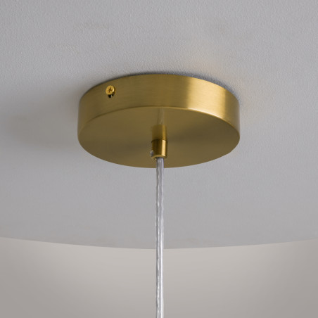 Lampa wisząca szklana złota MOD056PL-L12G3K z serii Cometa - Lampy Maytoni