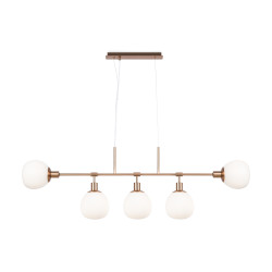 Lampa wisząca szklana złota 5-punktowa MOD221PL-05G z serii Erich - Lampy Maytoni