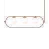 Lampa wisząca szklana mosiężna 3-punktowa MOD221PL-03BS z serii Erich - Lampy Maytoni