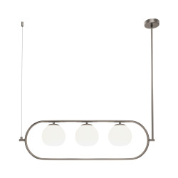 Lampa wisząca szklana niklowa 3-punktowa MOD221PL-03N z serii Erich - Lampy Maytoni