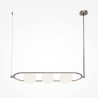 Lampa wisząca szklana niklowa 3-punktowa MOD221PL-03N z serii Erich - Lampy Maytoni