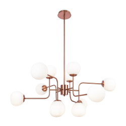 Lampa wisząca szklana mosiężna 12-punktowa MOD221-PL-12-G z serii Erich - Lampy Maytoni