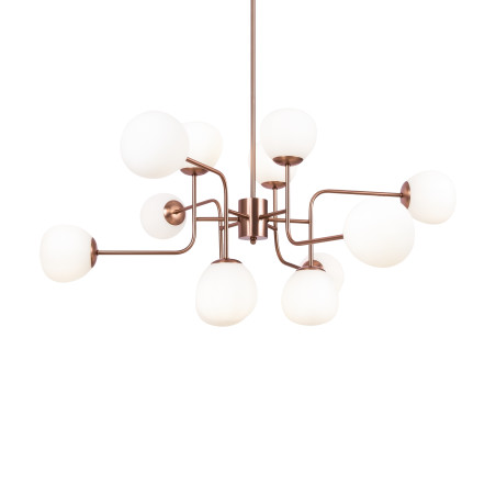 Lampa wisząca szklana mosiężna 12-punktowa MOD221-PL-12-G z serii Erich - Lampy Maytoni