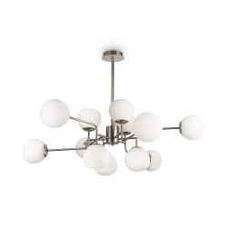Lampa wisząca szklana niklowa 12-punktowa MOD221-PL-12-N z serii Erich - Lampy Maytoni
