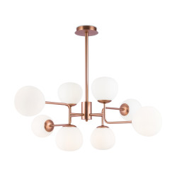 Lampa wisząca szklana mosiężna 8-punktowa MOD221-PL-08-G z serii Erich - Lampy Maytoni