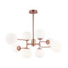 Lampa wisząca szklana mosiężna 8-punktowa MOD221-PL-08-G z serii Erich - Lampy Maytoni
