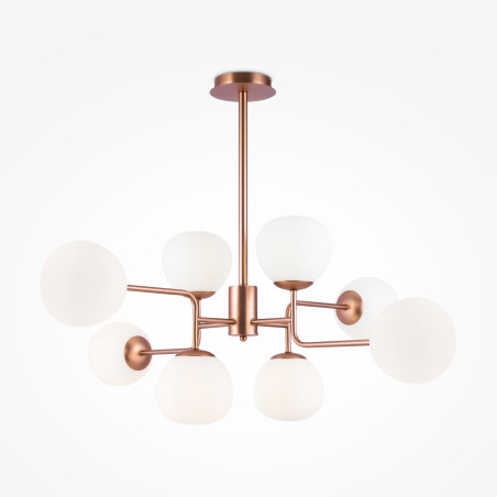 Lampa wisząca szklana mosiężna 8-punktowa MOD221-PL-08-G z serii Erich - Lampy Maytoni