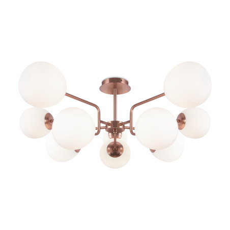 Lampa wisząca szklana mosiężna 10-punktowa MOD221PL-10G z serii Erich - Lampy Maytoni