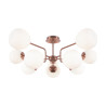 Lampa wisząca szklana mosiężna 10-punktowa MOD221PL-10G z serii Erich - Lampy Maytoni