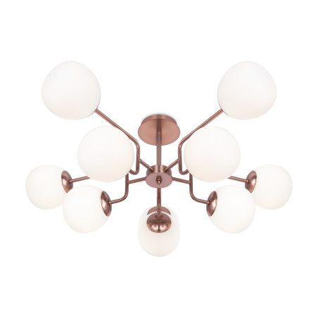 Lampa wisząca szklana mosiężna 10-punktowa MOD221PL-10G z serii Erich - Lampy Maytoni