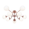 Lampa wisząca szklana mosiężna 10-punktowa MOD221PL-10G z serii Erich - Lampy Maytoni