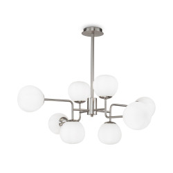 Lampa wisząca szklana niklowa 8-punktowa MOD221-PL-08-N z serii Erich - Lampy Maytoni