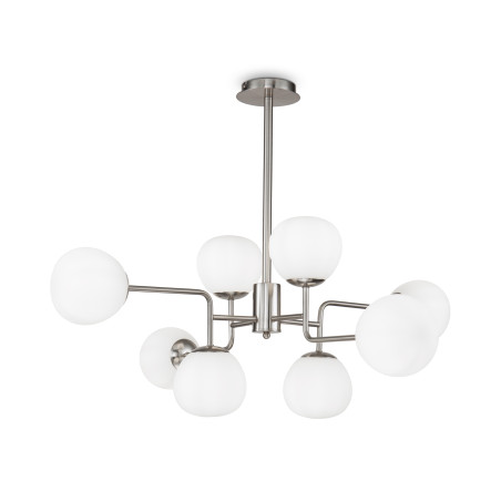 Lampa wisząca szklana niklowa 8-punktowa MOD221-PL-08-N z serii Erich - Lampy Maytoni