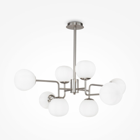 Lampa wisząca szklana niklowa 8-punktowa MOD221-PL-08-N z serii Erich - Lampy Maytoni