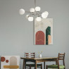 Lampa wisząca szklana niklowa 8-punktowa MOD221-PL-08-N z serii Erich - Lampy Maytoni