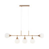 Lampa wisząca szklana mosiężna 5-punktowa MOD221-PL-05-G z serii Erich - Lampy Maytoni