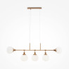 Lampa wisząca szklana mosiężna 5-punktowa MOD221-PL-05-G z serii Erich - Lampy Maytoni