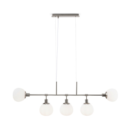 Lampa wisząca szklana niklowa 5-punktowa MOD221-PL-05-N z serii Erich - Lampy Maytoni