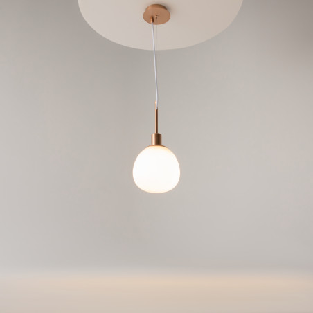 Lampa wisząca szklana mosiężna MOD221-PL-01-G z serii Erich - Lampy Maytoni
