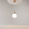 Lampa wisząca szklana mosiężna MOD221-PL-01-G z serii Erich - Lampy Maytoni