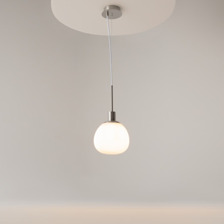 Lampa wisząca szklana niklowa MOD221-PL-01-N z serii Erich - Lampy Maytoni