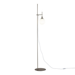 Lampa podłogowa szklana niklowa MOD221-FL-01-N z serii Erich - Lampy Maytoni