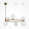 Lampa wisząca szklana miedziana 6-punktowa MOD013PL-06BS1 z serii Ring - Lampy Maytoni