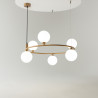 Lampa wisząca szklana miedziana 6-punktowa MOD013PL-06BS1 z serii Ring - Lampy Maytoni