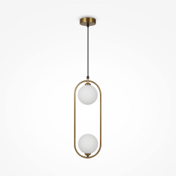 Lampa wisząca szklana miedziana 2-punktowa MOD013PL-02BS1 z serii Ring - Lampy Maytoni