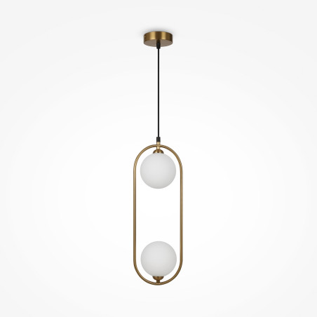 Lampa wisząca szklana miedziana 2-punktowa MOD013PL-02BS1 z serii Ring - Lampy Maytoni