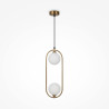 Lampa wisząca szklana miedziana 2-punktowa MOD013PL-02BS1 z serii Ring - Lampy Maytoni