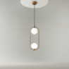 Lampa wisząca szklana miedziana 2-punktowa MOD013PL-02BS1 z serii Ring - Lampy Maytoni