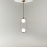 Lampa wisząca szklana miedziana 2-punktowa MOD013PL-02BS1 z serii Ring - Lampy Maytoni