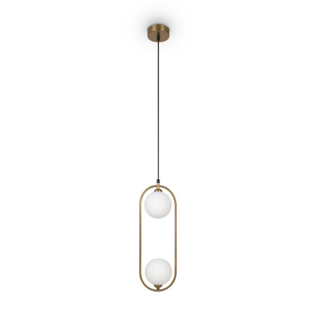 Lampa wisząca szklana miedziana 2-punktowa MOD013PL-02BS1 z serii Ring - Lampy Maytoni