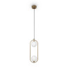 Lampa wisząca szklana miedziana 2-punktowa MOD013PL-02BS1 z serii Ring - Lampy Maytoni