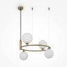 Lampa wisząca szklana miedziana 4-punktowa MOD013PL-04BS1 z serii Ring - Lampy Maytoni