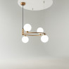 Lampa wisząca szklana miedziana 4-punktowa MOD013PL-04BS1 z serii Ring - Lampy Maytoni