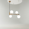 Lampa wisząca szklana miedziana 4-punktowa MOD013PL-04BS1 z serii Ring - Lampy Maytoni
