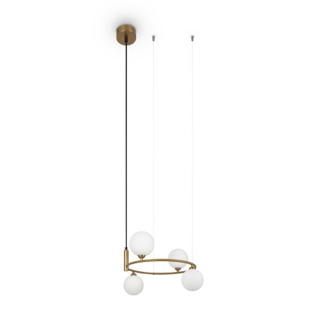 Lampa wisząca szklana miedziana 4-punktowa MOD013PL-04BS1 z serii Ring - Lampy Maytoni