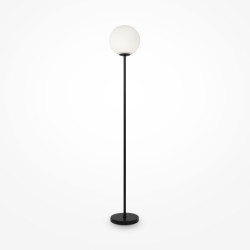 Lampa podłogowa szklana czarna MOD013FL-01B z serii Ring - Lampy Maytoni