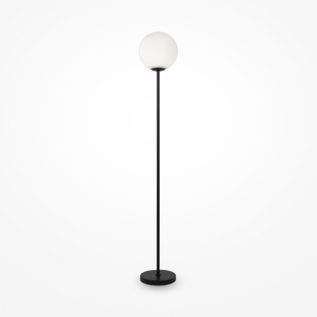 Lampa podłogowa szklana czarna MOD013FL-01B z serii Ring - Lampy Maytoni