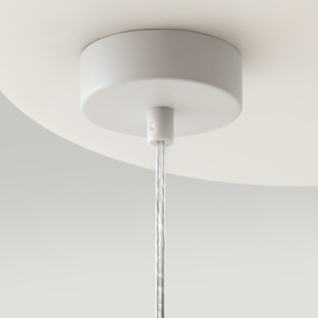 Lampa wisząca szklana biała 6-punktowa MOD013PL-06W z serii Ring - Lampy Maytoni