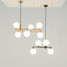 Lampa wisząca szklana czarna 4-punktowa MOD013PL-04B z serii Ring - Lampy Maytoni