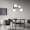 Lampa wisząca szklana czarna 4-punktowa MOD013PL-04B z serii Ring - Lampy Maytoni